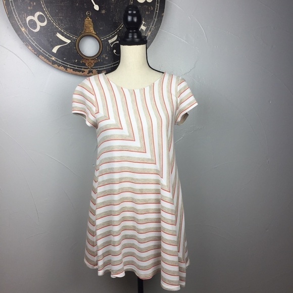 Anthropologie Stripe shift summer top size M - Picture 2 of 7
